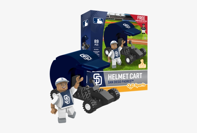 Mlb San Diego Padres Helmet Cart - San Diego Padres, transparent png download