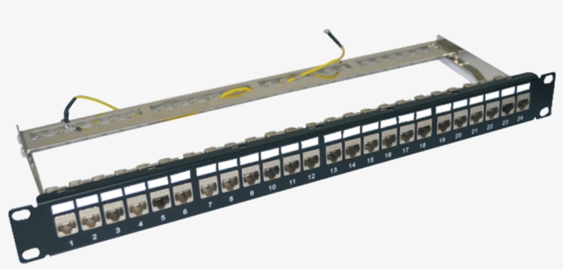 "19 1u Stp Cat6a Blank Patch Panel 24 Ports Without - Ningbo, transparent png download