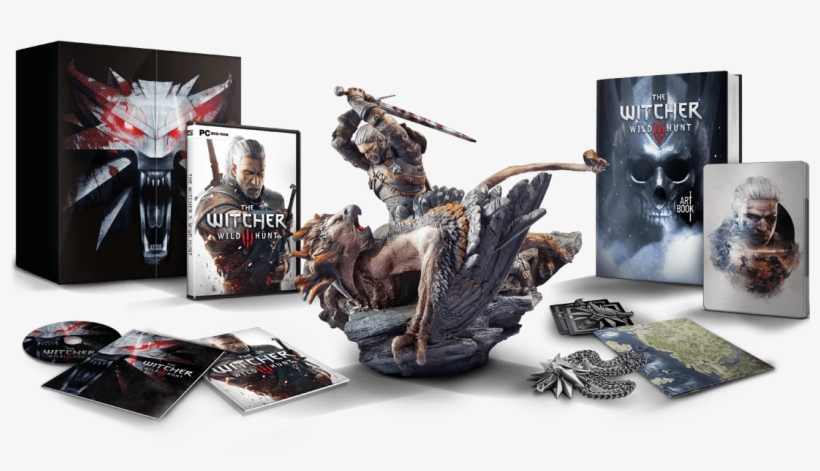 Visual W3 Collector Pc En - Witcher 3 Collector's Edition, transparent png download