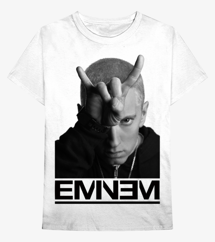 Finger Horns T-shirt - Eminem 🤘, transparent png download