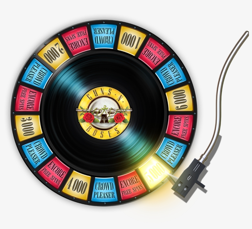 08 Extra Scatter-wheel Gn - Guns N Roses Slot Png, transparent png download