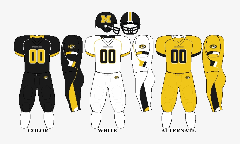 Big12 Uniform Mizzou - 1996 Mizzou Football Uniform, transparent png download