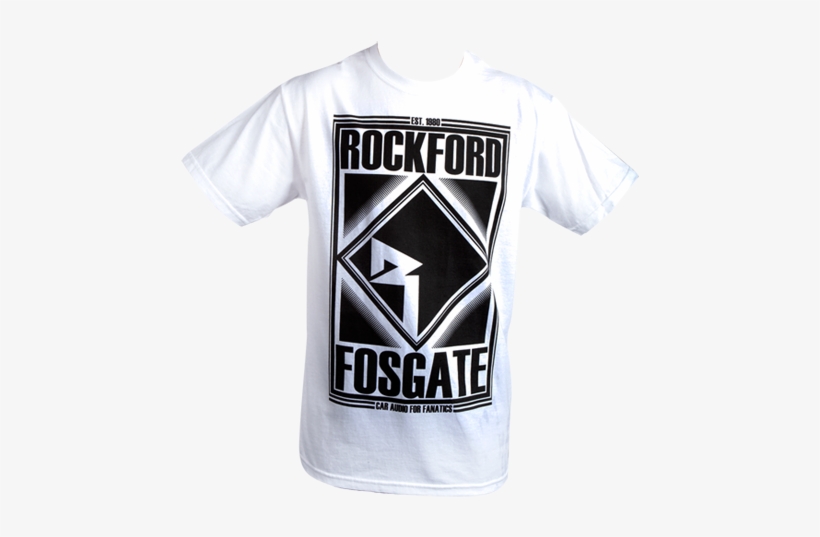 Pop Promoit L White T Shirt W/ Rockford Fosgate Graphic - Active Shirt, transparent png download