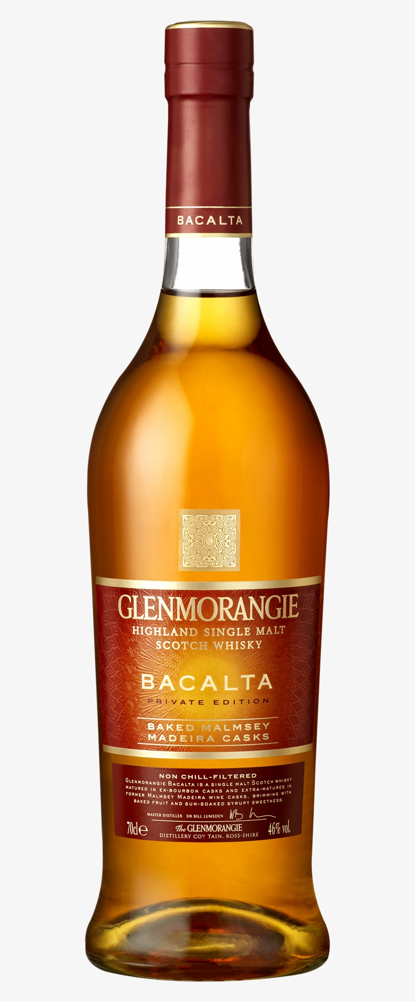 Glenmorangie Bacalta Bottle Shot Transparent Background - Glenmorangie Bacalta Highland Single Malt Scotch Whisky, transparent png download
