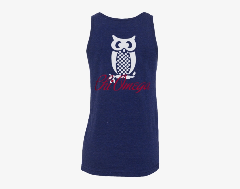 10970 Chi Omega American Girl Tank Back - Owl, transparent png download
