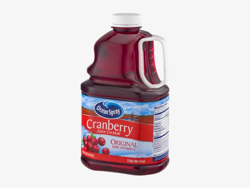 Ocean Spray Cranberry Juice Cocktail Original, - Ocean Spray Juice Cocktail, Cranberry - 46 Fl Oz Bottle, transparent png download