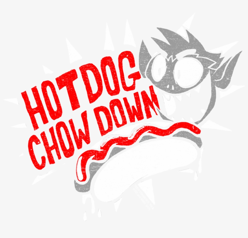 Teen Titans Go Hot Dog Juniors V Neck T Shirt - Illustration, transparent png download