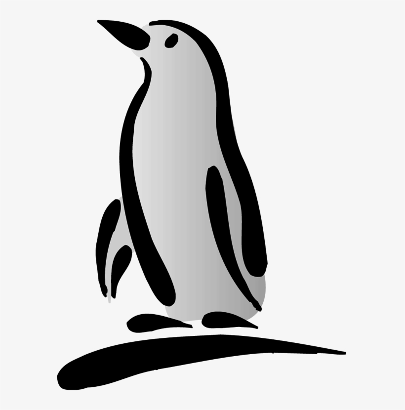 Penguin Black And White Free Penguin Clipart - Penguin Silhouette Clip Art, transparent png download