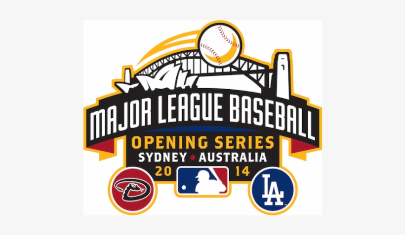 Sydney Baseball Logo - 2014 Major League Baseball Opening Series Anniversary, transparent png download