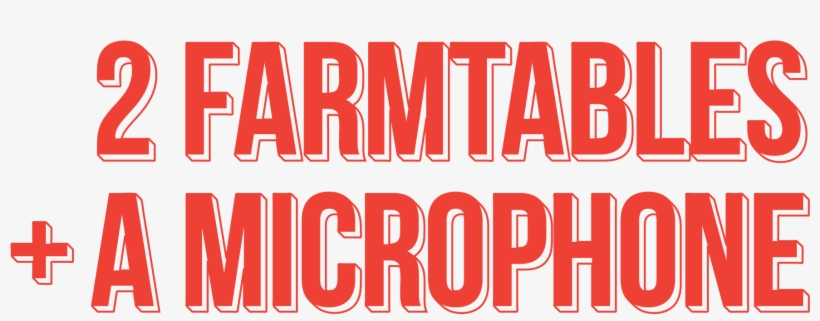 Two Farmtables And A Microphone - Deixe Ele Saber Que Fode Mal, transparent png download