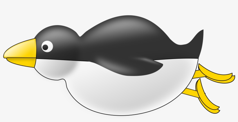 Penguin Clipart Flying - Swimming Penguin Clip Art, transparent png download