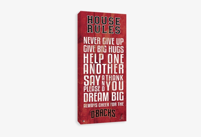Arizona Diamondbacks House Rules - Los Canvases By Scoreart - Los Angeles Dodgers House, transparent png download