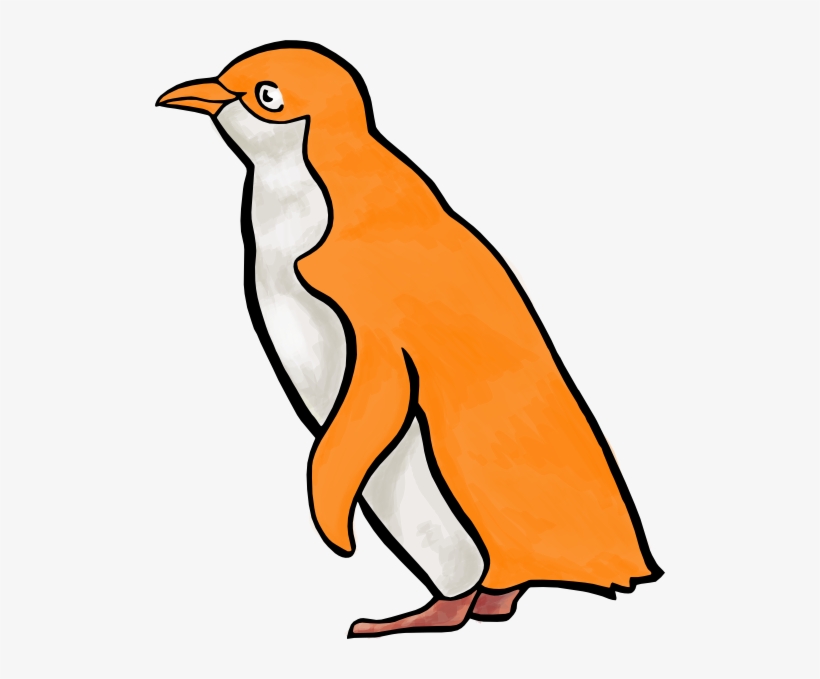 How To Set Use Orange Penguin Svg Vector Transparent Png 510x599 Free Download On Nicepng