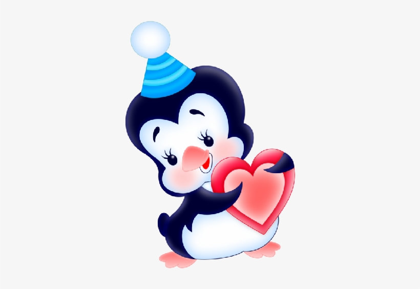 Penguin Bird, Penguin Party, Cartoon Birds, Baby Cartoon, - Добрые Слова На Открытку, transparent png download