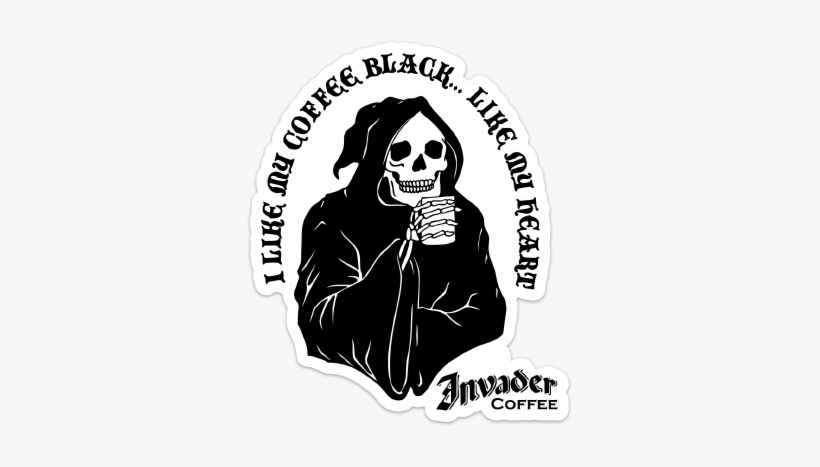 Black Heart Sticker - New Sticker Black And White, transparent png download