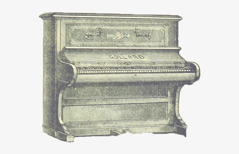 Victorian Vintage Piano - Piano, transparent png download