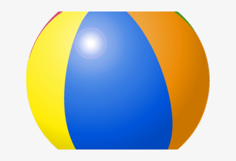 Beach Ball Clipart Beack - 1 Ball Clipart, transparent png download