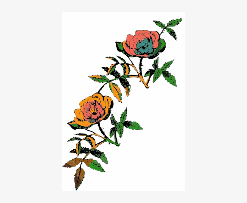 This Free Clipart Png Design Of Roses Clipart Has - Rose Png Clipart, transparent png download
