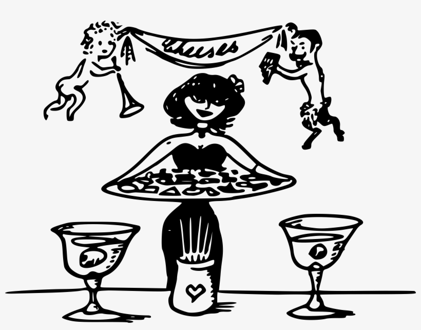 Cheese Party Clipart Png - Wine Glass Clip Art, transparent png download