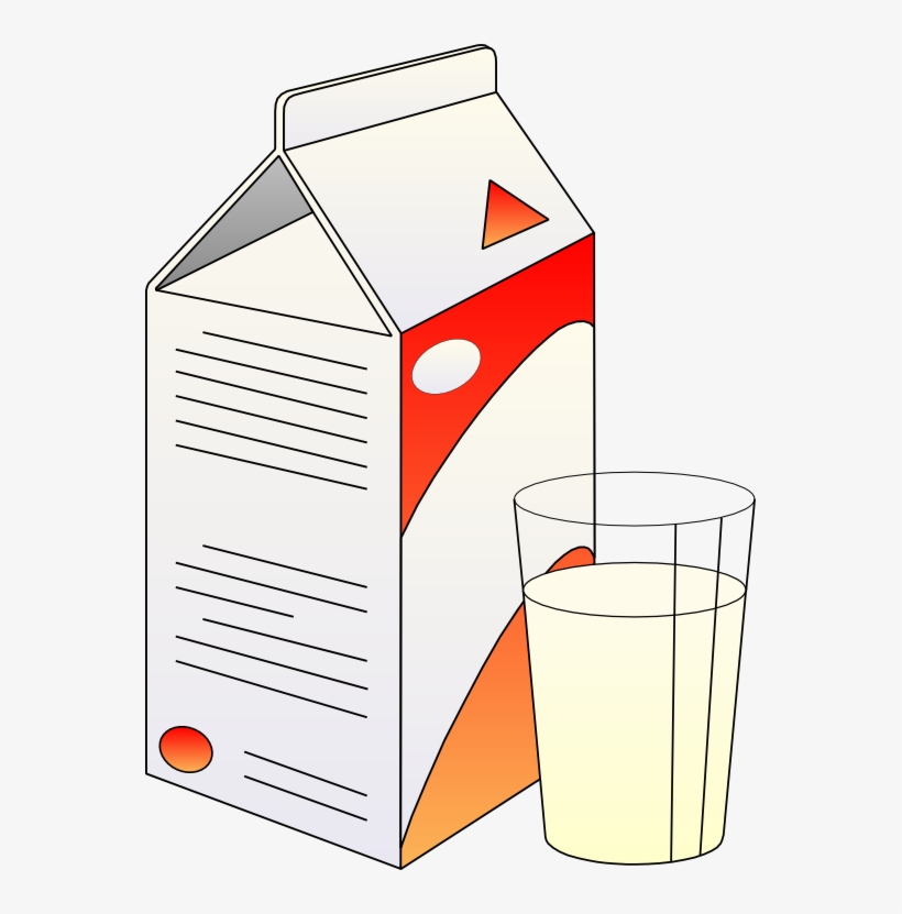 Milk Carton Clip Art - Milk Clip Art, transparent png download