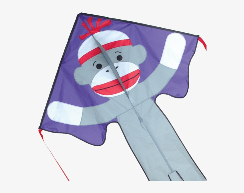 Large Easy Flyer Kite Sock Monkey - Premier Kites 46in Sock Monkey - Large Easy Flyer Kite, transparent png download