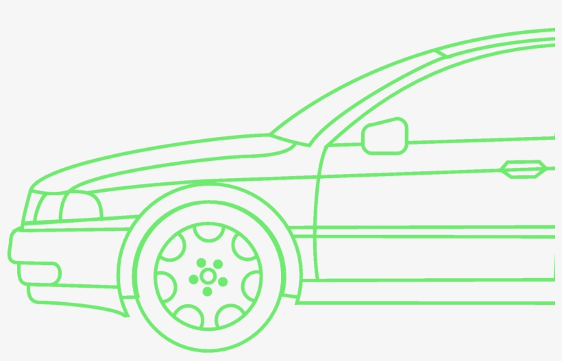Car Outline - Car Outline Png, transparent png download