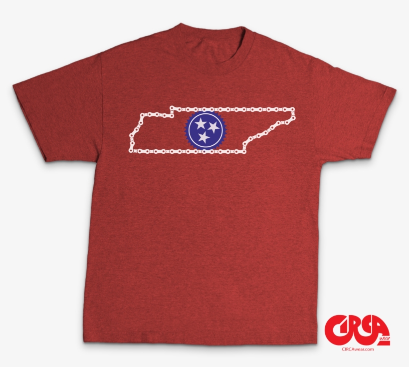 Bike Tennessee State Outline With Bike Chain State - Clay Travis Aloha Bitches Shirts, transparent png download