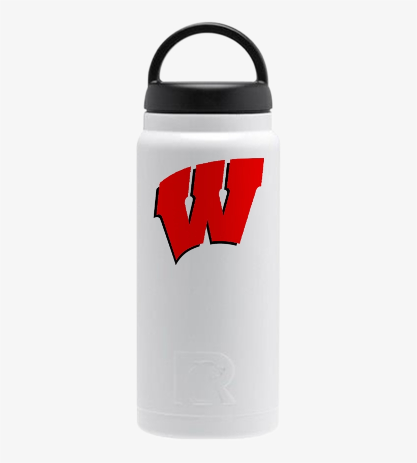 36oz White With Red - Wisconsin Badgers, transparent png download