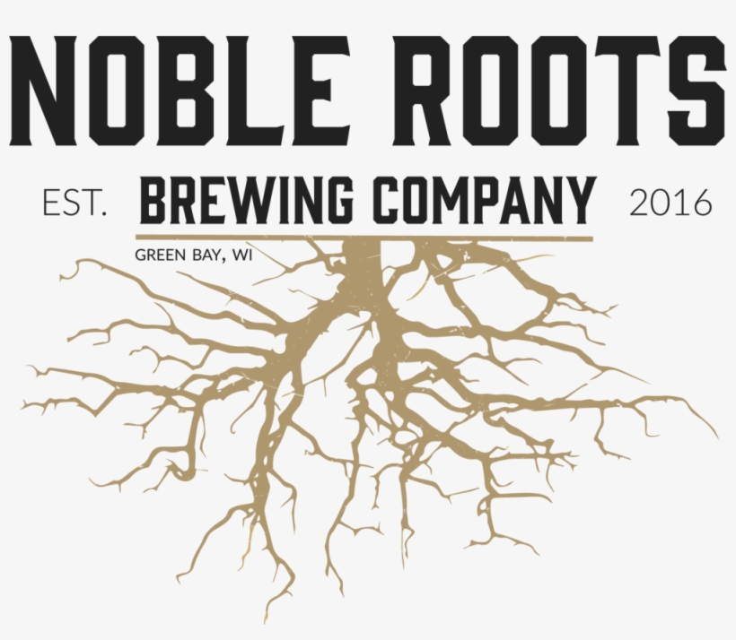 Noble Roots Brewing Company Light Background - Tree Roots Silhouette, transparent png download