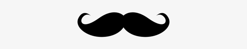 Movember Icon - Mustache Black And White, transparent png download
