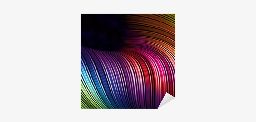 Vinilo Pixerstick Líneas Abstractas De Colores Para - Bush Mytablet 10 Inch 16gb Tablet - Aluminium, transparent png download