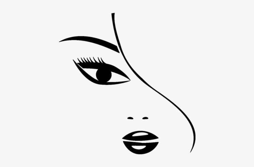 Pesquisa Google Líneas Simples, Decoración Con Tela, - Силуэт Лица Png, transparent png download