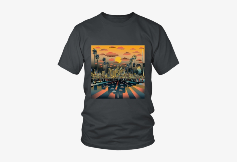 Teelaunch - Los Angeles City Skyline Canvas Print - Small, transparent png download