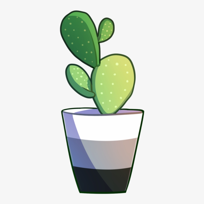 “ Pride Cacti I Originally Just Made The Ace - Eastern Prickly Pear, transparent png download