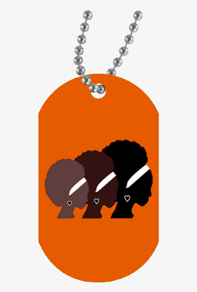Load Image Into Gallery Viewer, Sister Silhouette White - Trumpet Mom Crest Dog Tag, transparent png download