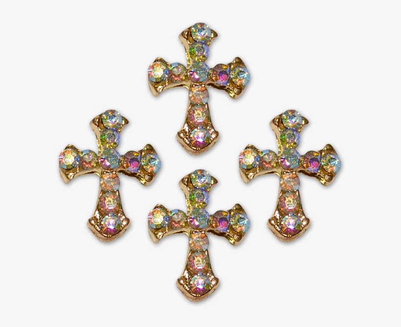 Royal Nails Rhinestones - Cross, transparent png download
