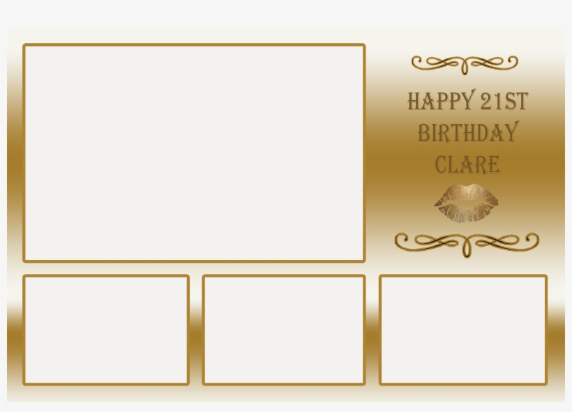 Gold Kiss - Design, transparent png download