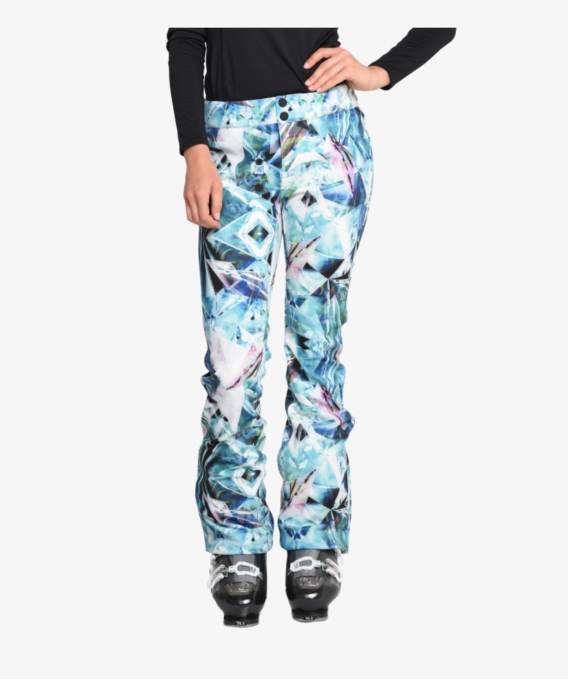 Printed Bond Pant - Metal-coated Crystal, transparent png download