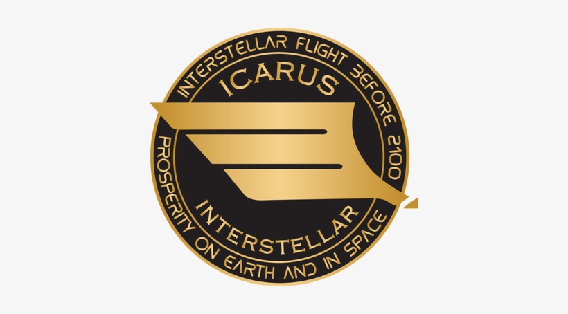 Gold Icarus Wing Gold Letters On Black Circle - Woodford Reserve, transparent png download