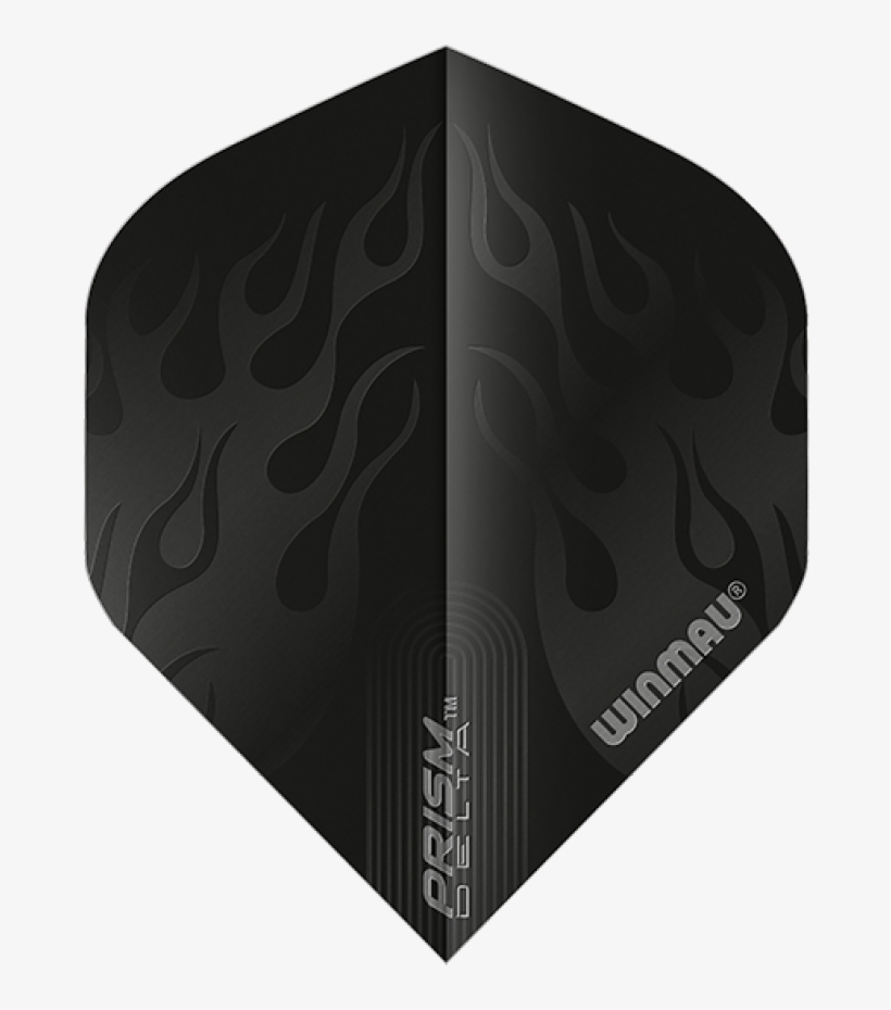 Winmau Prism Delta Black Flames Dart Flights Standard - Winmau Prism Delta Dart Flights, transparent png download