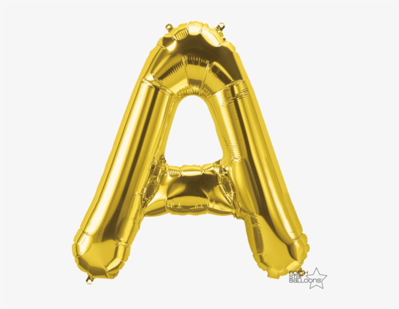 34" Gold Letters - 16" Airfill Only Letter A - Rose Gold Letter - Mylar, transparent png download
