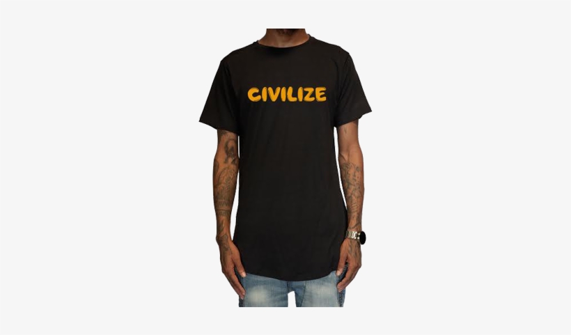 T-shirt Gold Letters/ Black Background - Shirt, transparent png download