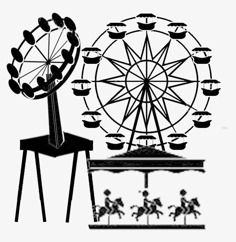 Traveling Carnivals - Carnival Clipart Black And White, transparent png download