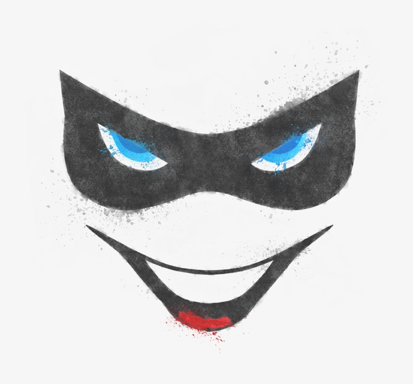 Batman Harley Face Youth T Shirt - Batman - Harley Face T-shirt Size Xl, transparent png download