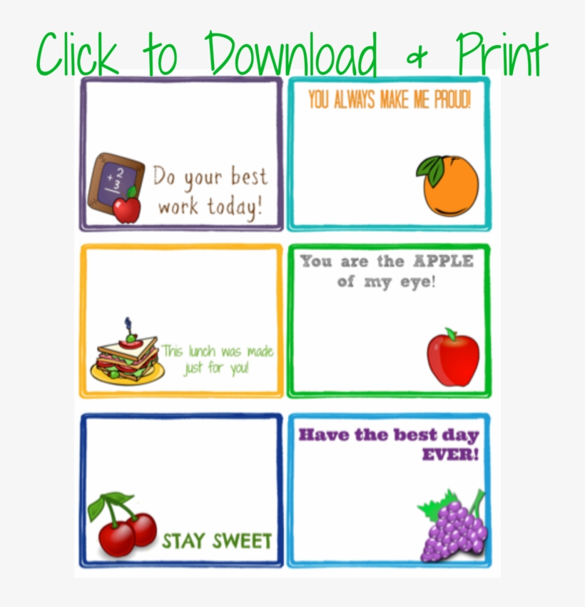 *making Healthy Choices* Free Printable Lunchbox Notes - Funny Joke 5'x7'area Rug, transparent png download