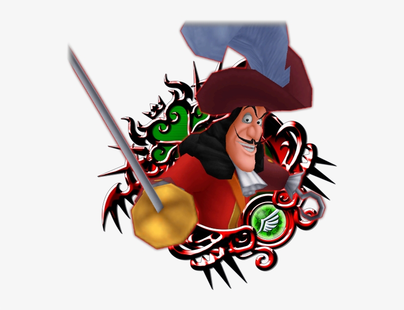 Captain Hook - Kingdom Hearts Union X 7 Star Medals, transparent png download