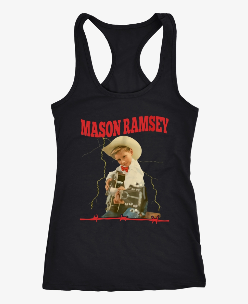 Mason Ramsey Yodeling Boy Guitar Shirt - Lesbian Shirt Racerback Tank Top T-shirt. Funny Lesbian, transparent png download