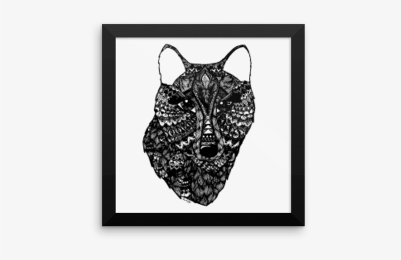 Framed Poster Wolf - Brassiere, transparent png download