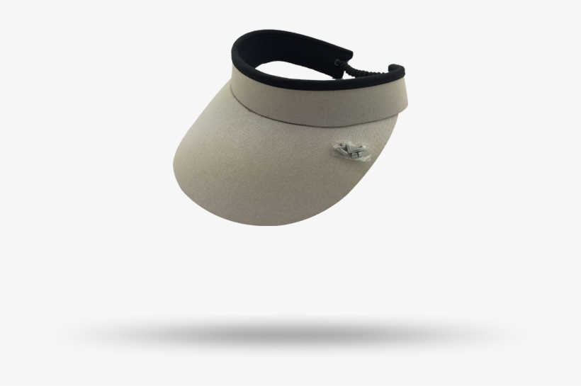 Plain Blank Grey Adults Visor Sun Hat With Spandex - Leather, transparent png download