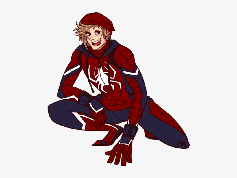 Your Ask Inspired Me To Doodle Prompto's “for-real” - Kisspng Spider Man Scarlet Spider Superhero Playstation, transparent png download